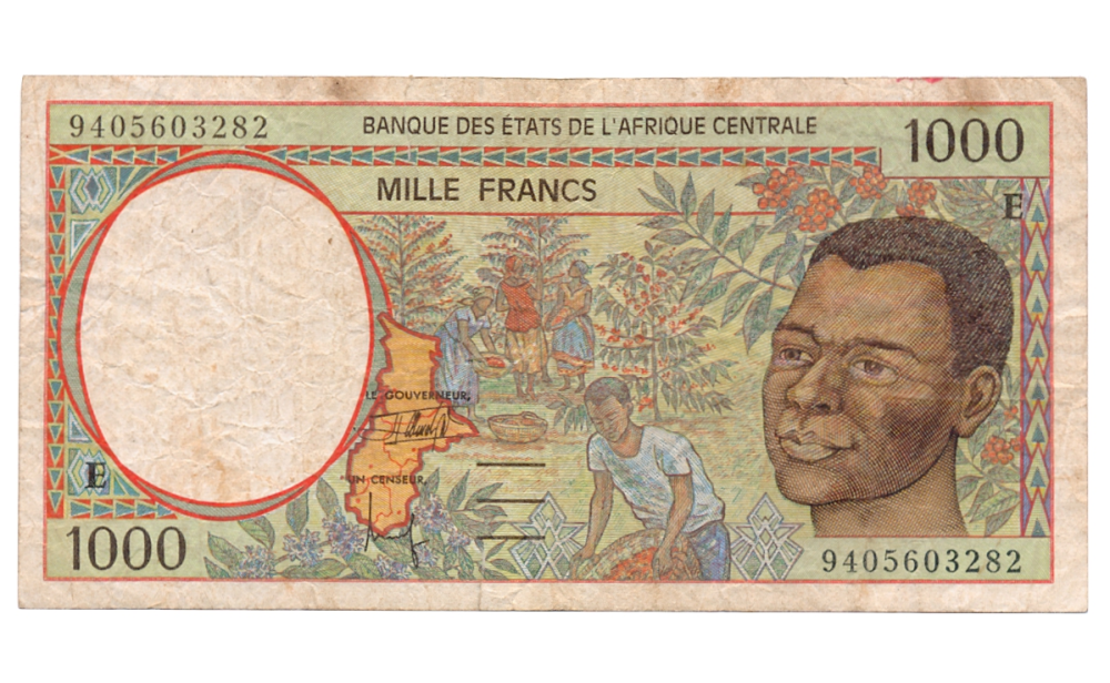 Billete África Central 1000 Francs 1993-2002 Camerun - E - Numisfila