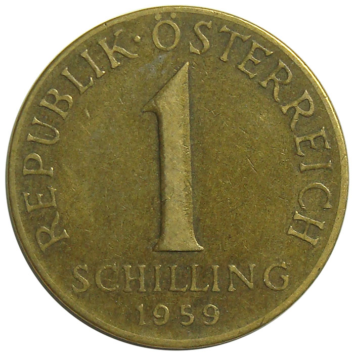 Moneda Austria 1 Schilling 1959-2001 - Numisfila