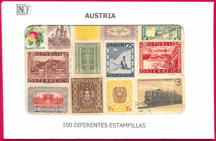 Austria - 100 Estampillas usadas  - Numisfila