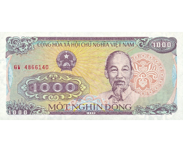 Billete Vietnam 1000 Dong 1988 Ho Chi Minh - Numisfila