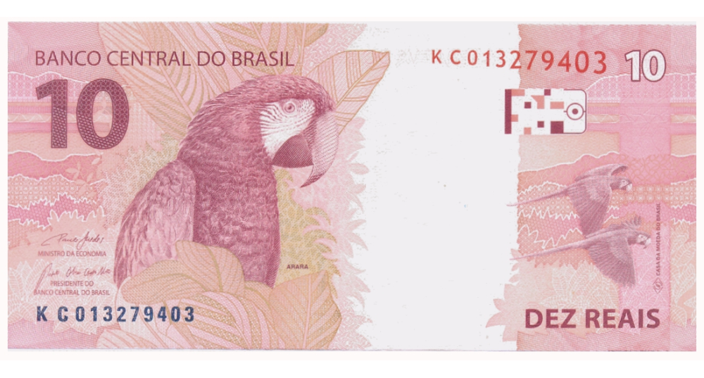 Billete Brasil 10 Reais 2010 (2023)  - Numisfila