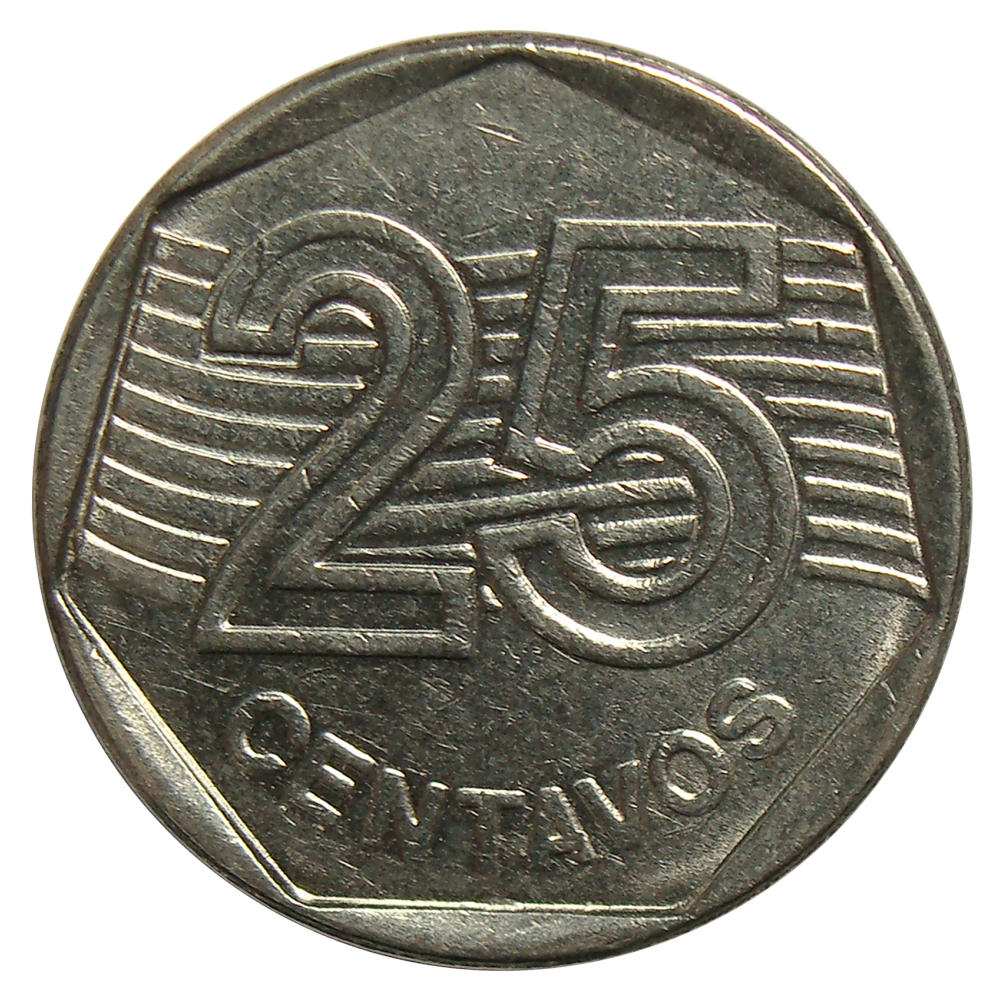 Moneda Brasil 25 Centavos 1994-1995 - Numisfila