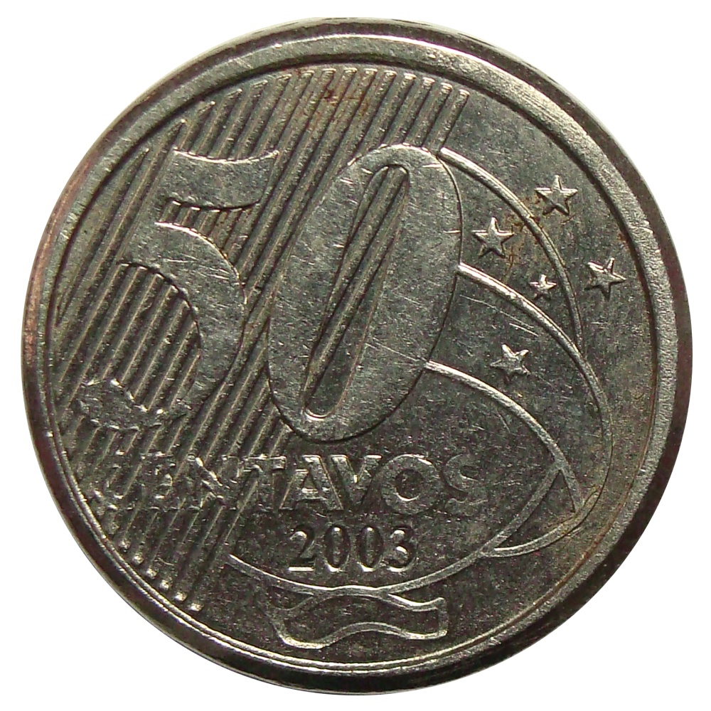 Moneda Brasil 50 Centavos 2002-2013 - Numisfila