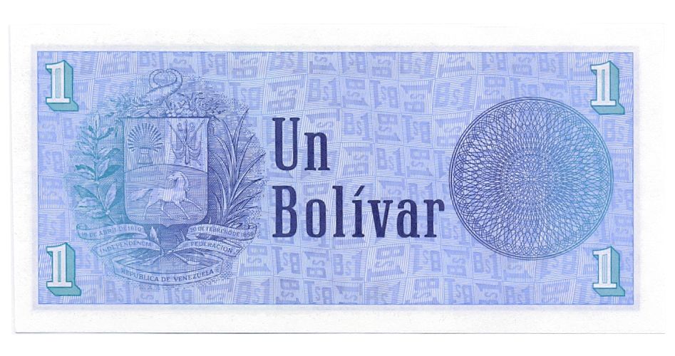 Billete 1 Bolívar - Tinoquito 1989 B8 / AU   - Numisfila