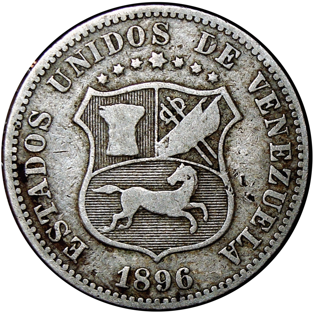 Moneda Venezuela 12½ Céntimos - Locha 1896 - Numisfila