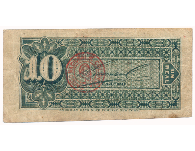 Billete Colombia 10 Centavos 1880 Banco Nacional de la República de Colombia   - Numisfila