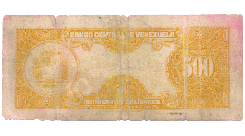 Muy Escaso Billete 500 Bolívares Mayo 1951 Canario Serial B...