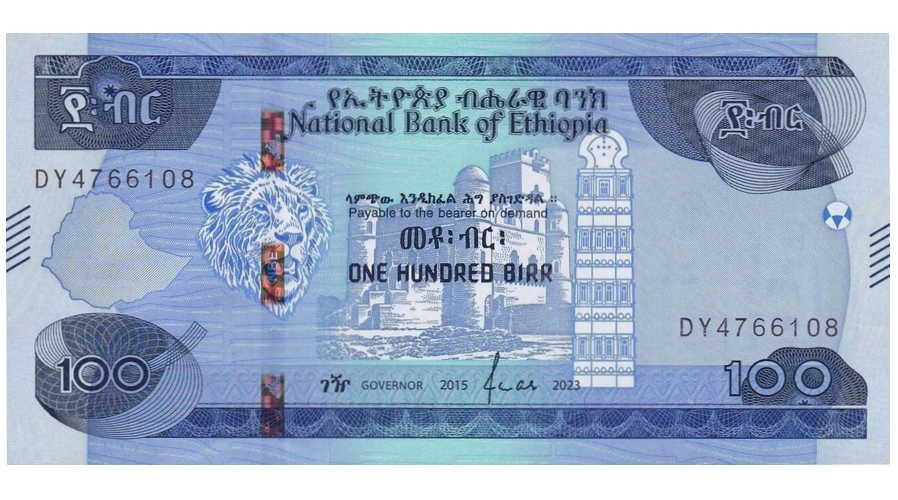 Billete Etiopia 100 Birr 2015-2023  - Numisfila