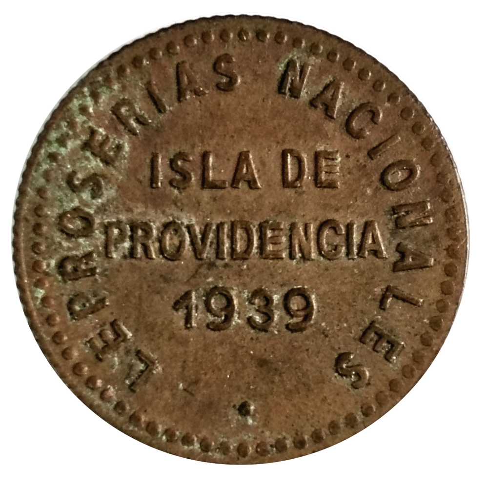 Ficha Leproserias Providencia 0,05 Bolívares 1939  - Numisfila