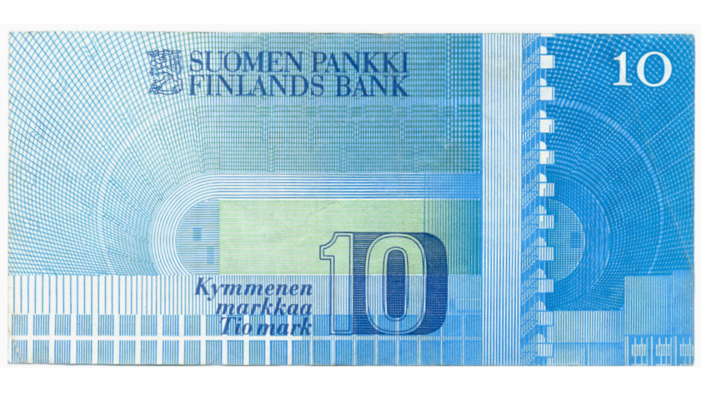 Billete Finlandia 10 Markkaa 1986  - Numisfila
