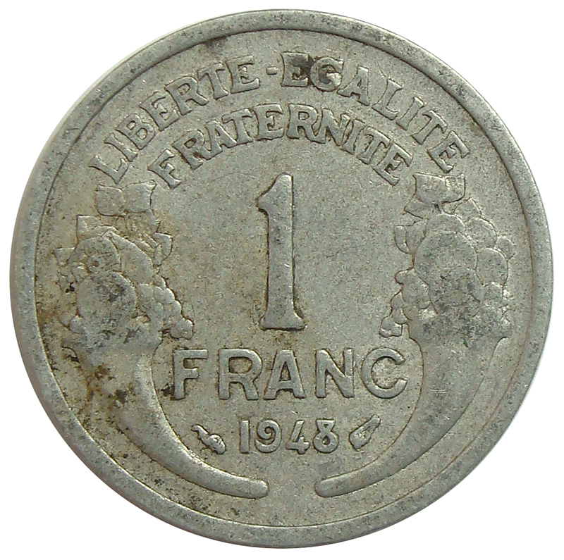 Moneda Francia 1 Franc 1941-1959 - Numisfila