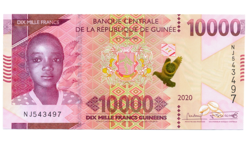 Billete Guinea 10000 Francs 2020 - Numisfila