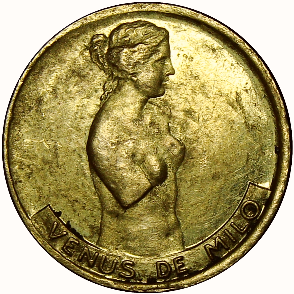 Medalla de Oro Venus de Milo Ópera Máxima en Saeculis Italcambio 1,5 g  - Numisfila