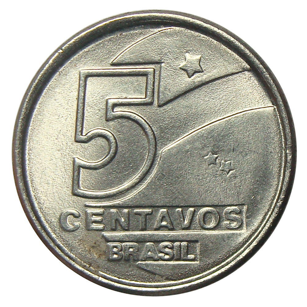Moneda Brasil 5 Centavos 1989-1990 - Numisfila