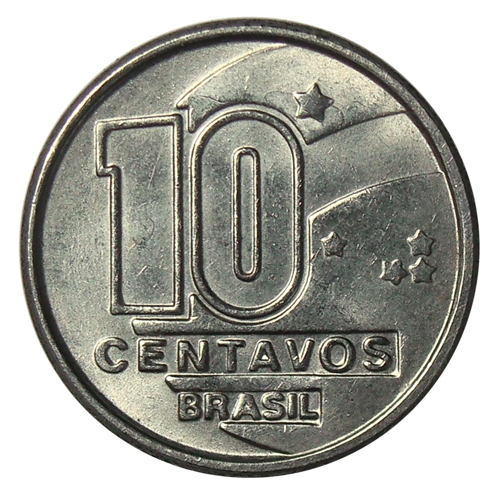 Moneda Brasil 10 Centavos 1989-1990 - Numisfila