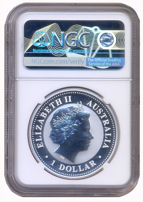 Moneda de Plata Australia Dólar 2007 Kookaburra NGC MS 69  - Numisfila