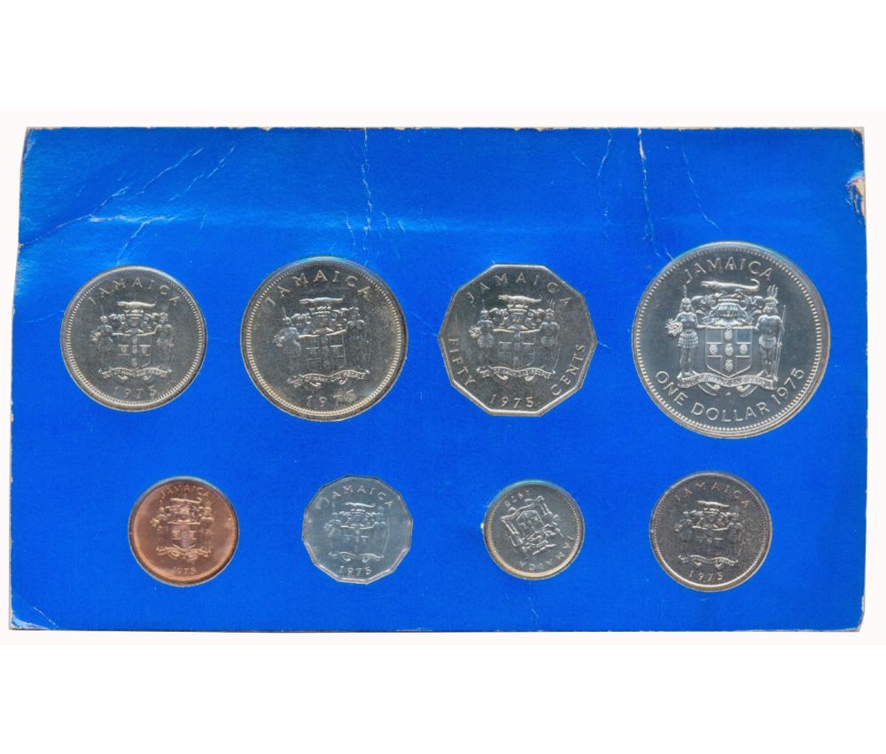 Set 8 Monedas Jamaica 1975 en Estuche  - Numisfila