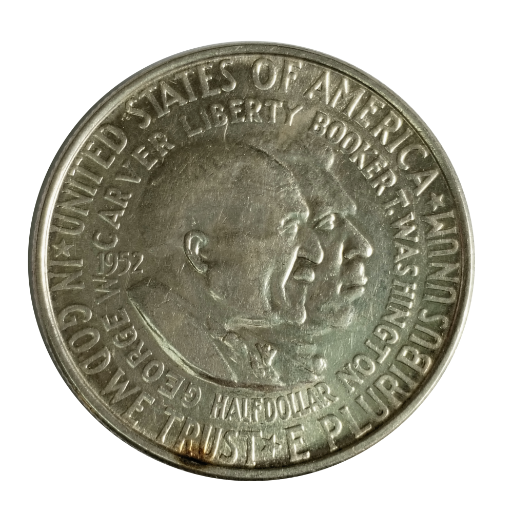 Moneda de Plata EE.UU. Half Dollar 1952 Washington-Carver - Numisfila