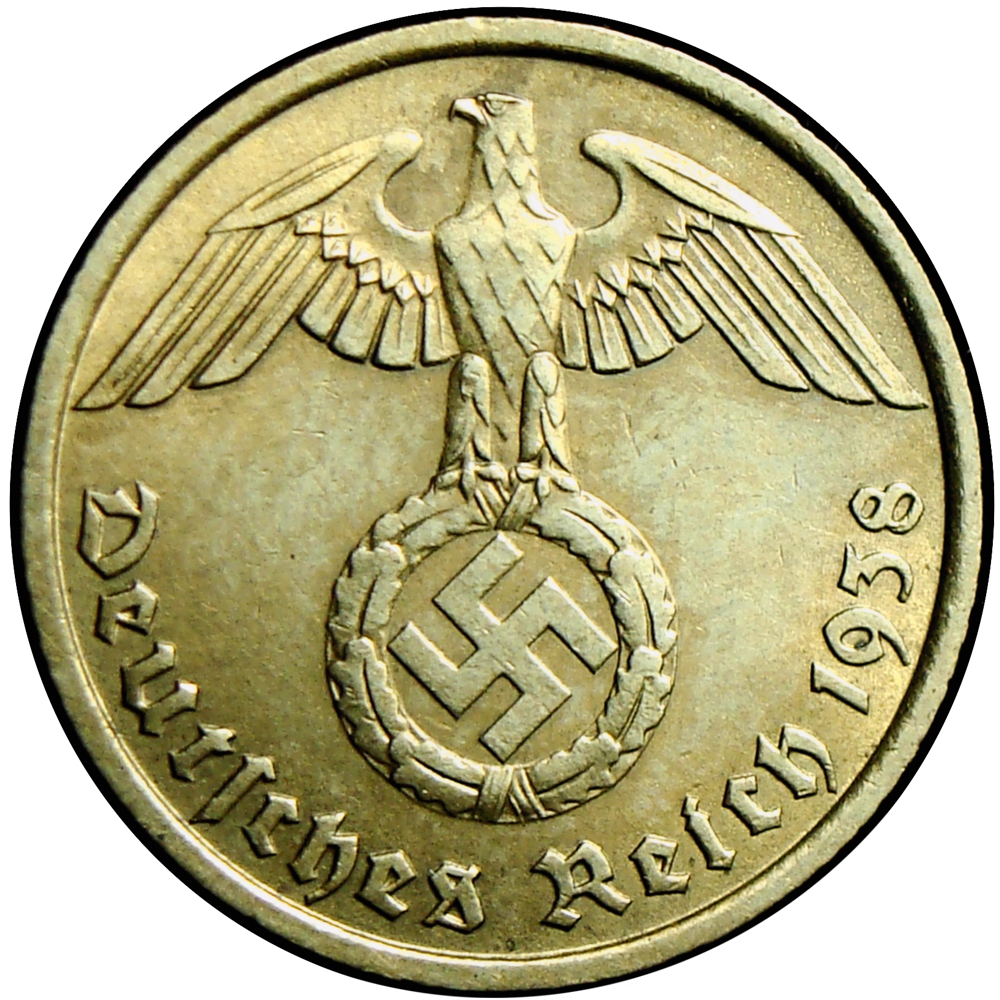 Moneda Alemania 10 Reichspfennig 1938 J - 3er Reich - Numisfila