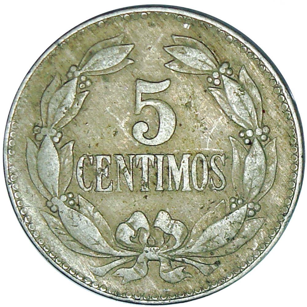 Moneda 5 Céntimos 1921 - Puya  - Numisfila