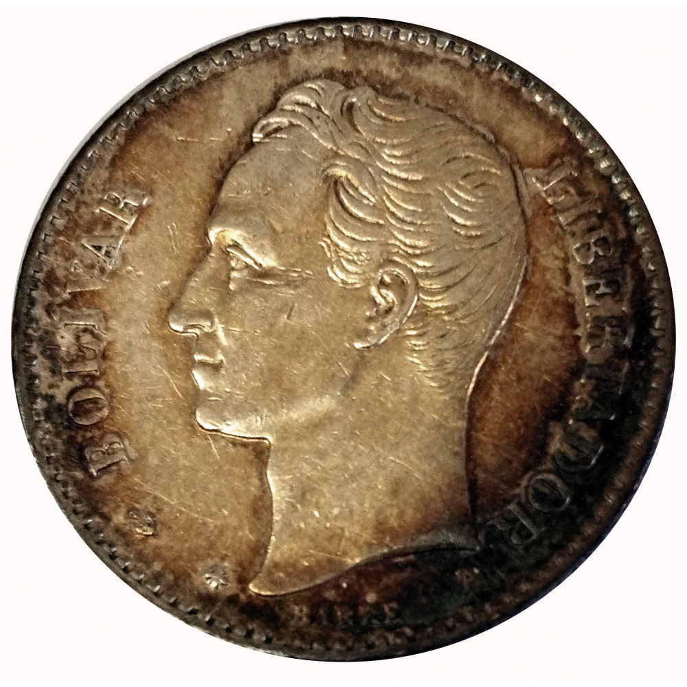 Moneda 20 Centavos - 2 Reales 1874 Ceca Pequeña  - Numisfila