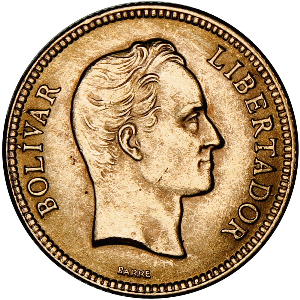 Moneda 10 Bolívares 1930 Realito de Oro  - Numisfila