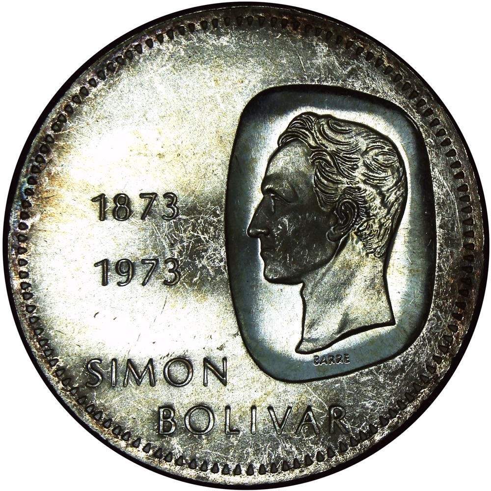 Doblón Moneda 10 Bolívares 1973 Canto Invertido - Numisfila