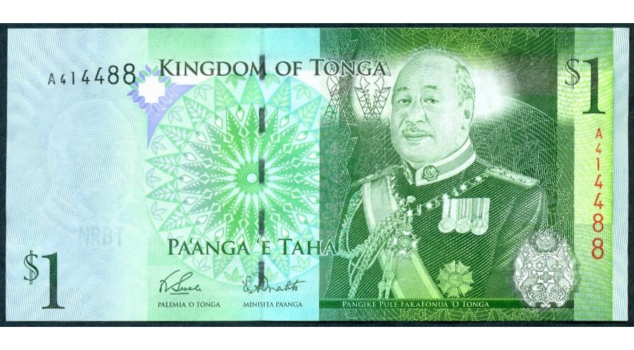 Billete Tonga 1 Paanga 2009 - Numisfila