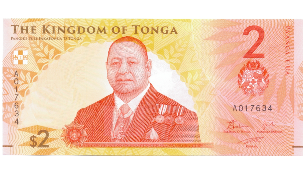 Billete Plástico Tonga 2  Pa´anga 2023 - Numisfila